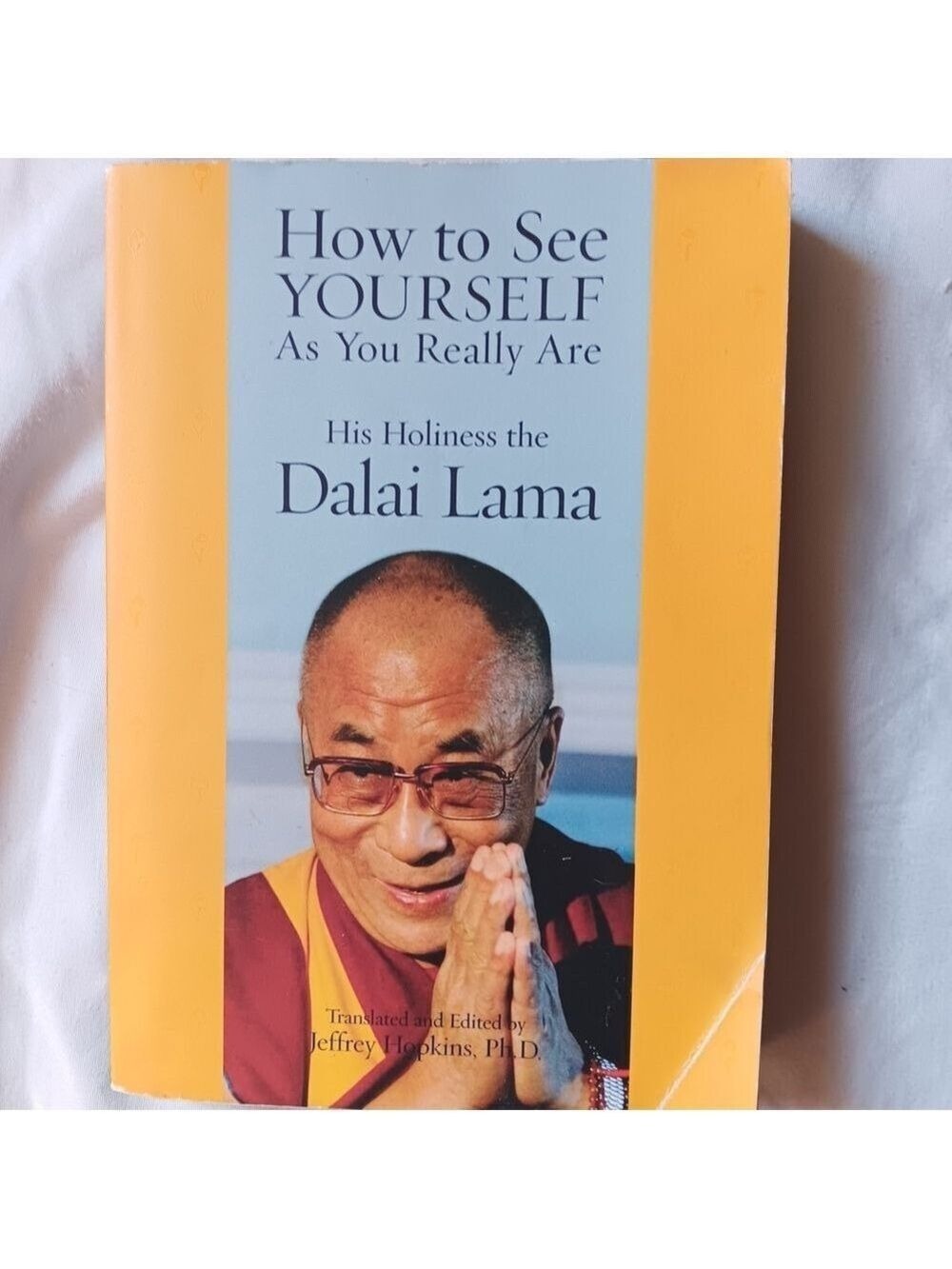 Dalai Lama How to See Yourself As You Really Are Yellow Cover Book